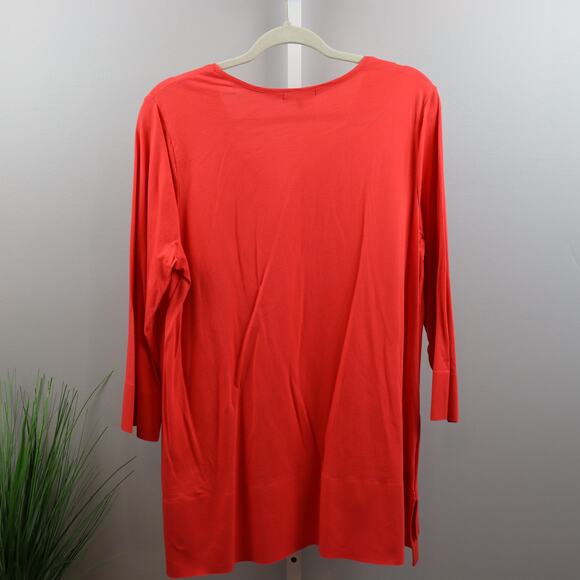 Habitat Clothes to Live In Coral Cotton Tunic Top Size M - Picture 2 of 4